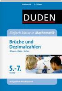 Produktbild: Duden Einfach klasse in Mathematik. Br&uuml;che und Dezimalzahlen 5.- 7. Klasse