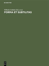 Produktbild: Forma et subtilitas