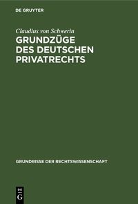 Produktbild: Grundz&uuml;ge des deutschen Privatrechts