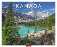 Kanada Kalender 2024. Der Ruf der Wildnis. Großer Foto-Wandkalender mit faszinierenden Bildern der kanadischen Weite. 55x46 cm. Querformat