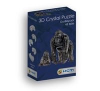 Produktbild: 3D Crystal Puzzle - Gorillapaar - 48 Teile