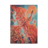 Produktbild: Softcover Notizbuch Feuervogel, Midi, Liniert