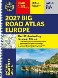 Produktbild: Philip's 2027 Big Road Atlas of Europe