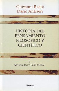Produktbild: Historia del pensamiento filos&oacute;fico y cient&iacute;fico. Tomo I. Antig&uuml;edad y Edad Media
