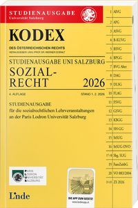 Produktbild: KODEX Studienausgabe Sozialrecht Salzburg 2026