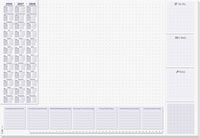Produktbild: Sigel H6355 Schreibunterlage Wochenplan 2026, 2027, 2028 Wei&szlig; (B x H) 59.5 cm x 41 cm 30 Blatt 1 St.