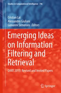 Produktbild: Emerging Ideas on Information Filtering and Retrieval