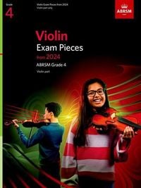 Produktbild: Violin Exam Pieces from 2024, ABRSM Grade 4, Violin Part