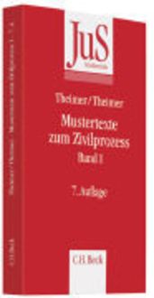 Produktbild: Mustertexte zum Zivilprozess Band 1