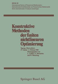 Produktbild: Konstruktive Methoden der finiten nichtlinearen Optimierung