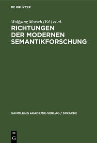 Produktbild: Richtungen der modernen Semantikforschung