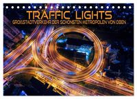 Produktbild: Traffic Lights - Gro&szlig;stadtverkehr der sch&ouml;nsten Metropolen von oben (Tischkalender 2027 DIN A5 quer), CALVENDO Monatskalender