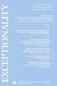 Produktbild: Students Who Are Exceptional and Writing Disabilities