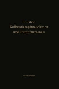 Produktbild: Kolbendampfmaschinen und Dampfturbinen