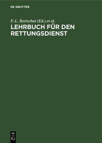 Produktbild: Lehrbuch f&uuml;r den Rettungsdienst