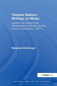 Produktbild: Wardhaugh, B: Thomas Salmon: Writings on Music