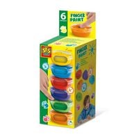 Produktbild: Fingerfarbe 6 Farben x 45 ml