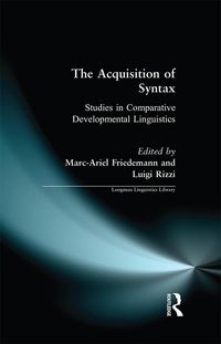 Produktbild: The Acquisition of Syntax