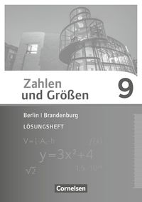 Bild vom Artikel Zahlen und Größen 9. Schuljahr - Berlin und Brandenburg - Lösungen zum Schülerbuch vom Autor 