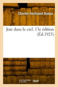 Produktbild: Joie dans le ciel. 13e édition