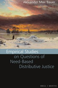 Produktbild: Empirical Studies on Questions of Need-Based Distributive Justice