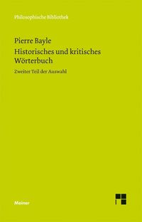 Produktbild: Historisches und kritisches W&ouml;rterbuch