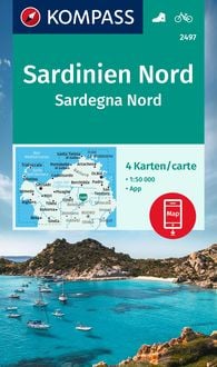 Bild vom Artikel KOMPASS Wanderkarten-Set 2497 Sardinien Nord / Sardegna Nord (4 Karten) 1:50.000 vom Autor 
