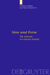 Produktbild: "Sinn und Form"