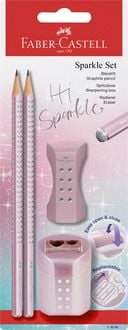 Produktbild: FABER-CASTELL Schreibset Grip Hi Sparkle, rose metallic