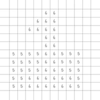 PIXEL-Malbuch für Kinder. Malen nach Zahlen. 5-7 Jahre