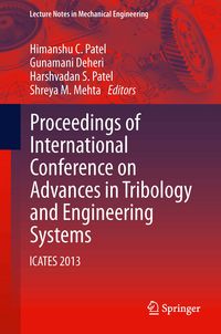 Produktbild: Proceedings of International Conference on Advances in Tribology and Engineering Systems