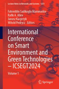 Produktbild: International Conference on Smart Environment and Green Technologies &ndash; ICSEGT2024