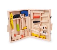 Bild vom Artikel Small foot 2079 - Werkzeugkoffer Lino aus Holz, mit 12 Spielwerkzeugen vom Autor 