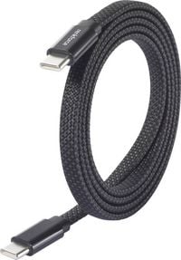 Produktbild: Renkforce USB-Kabel USB 2.0 USB-C&reg; Stecker, USB-C&reg; Stecker 1.50 m Schwarz mit magnetischer Aufwicklung RF-6871990