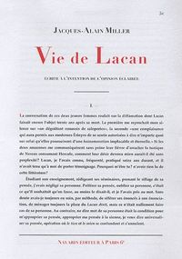 Produktbild: Vie de Lacan