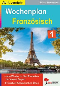 Produktbild: Wochenplan Franz&ouml;sisch / ab 1. Lernjahr