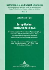 Produktbild: Europ&auml;ischer Institutionalismus