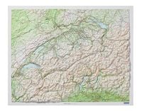 Produktbild: K&uuml;mmerly+Frey Relief Karte Schweiz ohne Rahmen 1:500.000