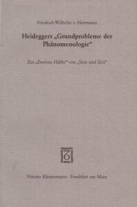 Produktbild: Heideggers "Grundprobleme der Ph&auml;nomenologie"