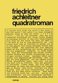 Produktbild: Quadratroman