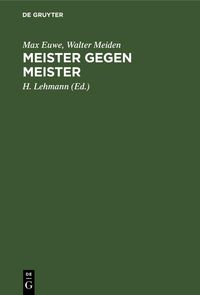 Produktbild: Meister gegen Meister