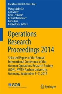 Produktbild: Operations Research Proceedings 2014