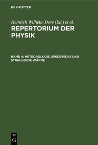 Produktbild: Meteorologie, specifische und strahlende W&auml;rme