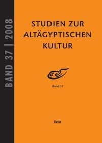 Produktbild: Studien zur Alt&auml;gyptischen Kultur Band 37