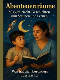 Produktbild: Abenteuertr&auml;ume - 50 Gute-Nacht-Geschichten zum Staunen und Lernen