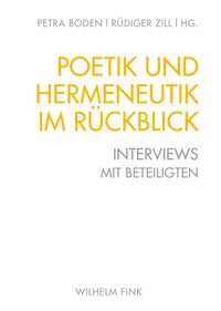 Produktbild: Poetik und Hermeneutik im R&uuml;ckblick