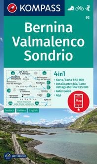 Bild vom Artikel KOMPASS Wanderkarte 93 Bernina, Valmalenco, Sondrio 1:50.000 vom Autor 