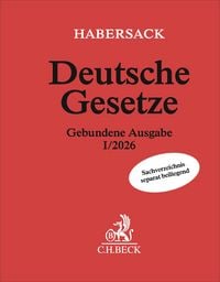 Produktbild: Deutsche Gesetze Gebundene Ausgabe I/2026