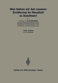 Produktbild: Was haben wir bei unserer Ern&auml;hrung im Haushalt zu beachten?