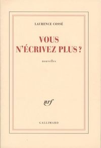 Produktbild: Vous n'&eacute;crivez plus ?